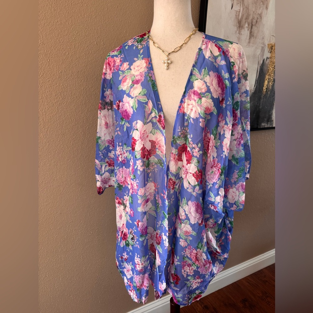 Floral Kimono Cardigan - Picture 5 of 9